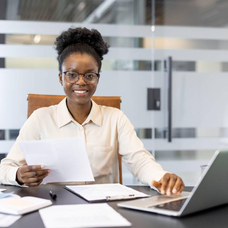 business woman office